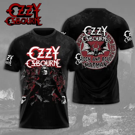 Discover Ozzy Osbourne x Black Sabbath 3D T-Shirt, Heavy Metal Band shirt, Gift For Fan