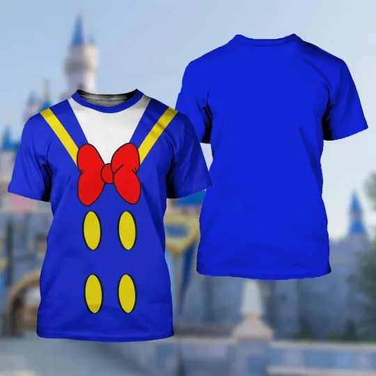 Donald Duck Cosplay Costume Halloween Christmas Gift Tshirt 3D
