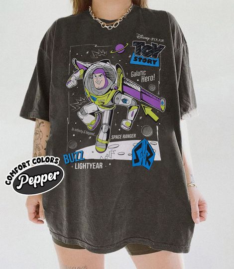Discover Vintage Buzz Lightyear Comfort Colors Shirt, Toy Story Shirt, Toy Story Birthday Shirt, Disney Pixar Shirt, Disneyland Trip 2055