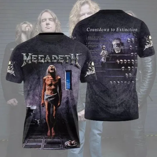 Discover Megadeth 3d All Over Print 3D T-shirt For Fan