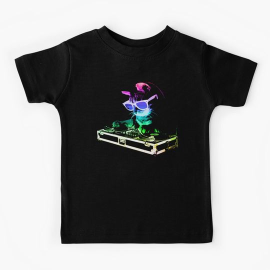 Discover HOUSE CAT (Rainbow DJ Kitty) Kids T-Shirt