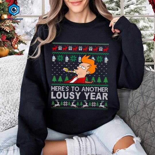 Discover Futurama Christmas Sweatshirt, Bender Christmas Shirt, Beery Christmas Everyone Ugly Christmas Shirt, Christmas Gifts, Futurama Xmas Shirt