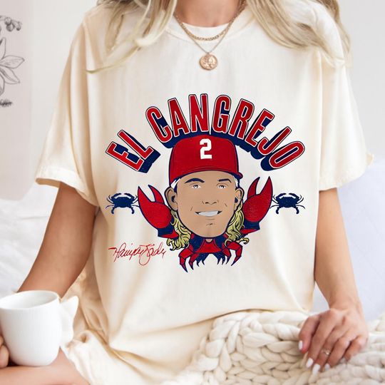 Harrison Bader Crab Philadelphia Phillies Signature T-Shirt for Casual Wear