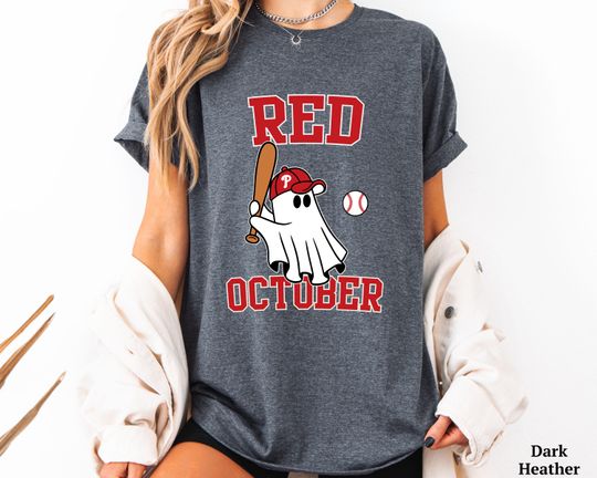 Philadelphia Ghost T-Shirt Phillies Halloween Baseball Tee