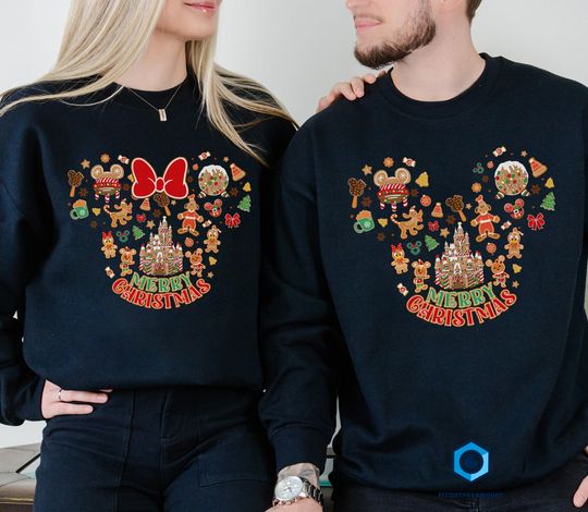Discover Disneyland Gingerbread Christmas Sweatshirt,Magic Kingdom Christmas shirts,Merry Christmas,Christmas Party shirt,Christmas Family Shirt