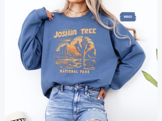 Joshua Tree National Park Sweatshirt, California Hiking Sweatshirt, Joshua Tree Desert Sweater, National Park Gift