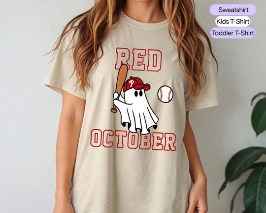 Discover Philadelphia Ghost T-Shirt - Phillies Halloween Fall Baseball Tee