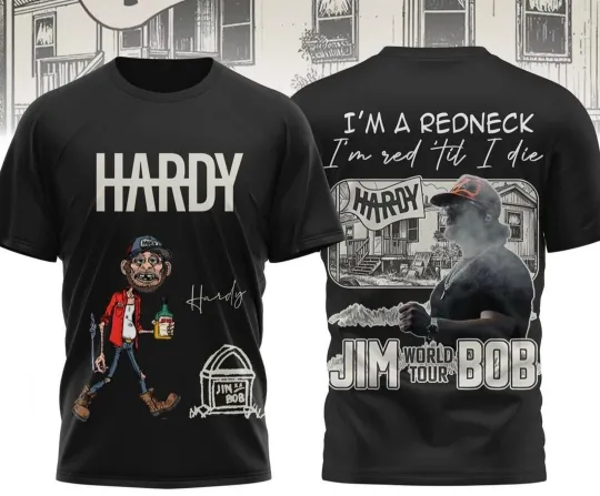 Discover Hardyy Jim Bob World Tour 3D T-Shirt