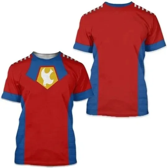 Peacemaker Superhero Costume T-Shirt 3D Unisex Halloween Cosplay