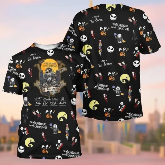 The Nightmare Before Christmas Halloween Tshirt 3D