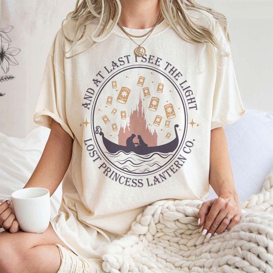 Discover BM Retro Disney Tangled Rapunzel Lost Princess Comfort Color Shirt, Rapunzel Lantern Co Est 2010 Sweatshirt,Disney Tangled Princess Sweater