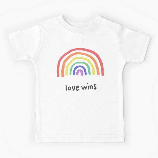 Discover LGBTQA+  PRIDE [Love Wins] Kids T-Shirt