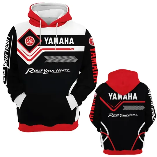 Discover Yaamaha Racing Team Hoodie Motorcycle Biker Sweatshirt for Riders