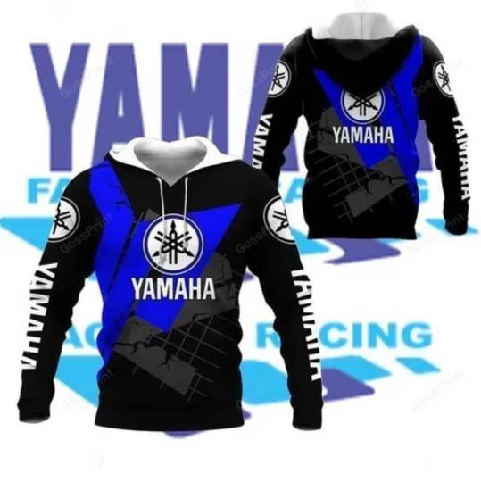 Discover Yaamaha Hoodie 3D Teem Racing All Over Printed For Gift Hot Trend Blue Black