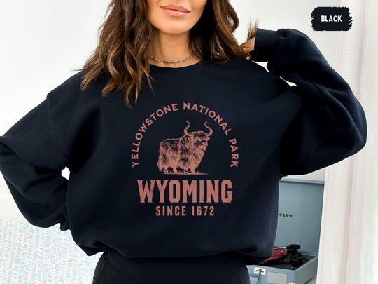 Discover Vintage YStone SweatShirt, Retro YStone National Park Sweatshirt, Wyoming Vintage gift, YStone National Park Souvenir