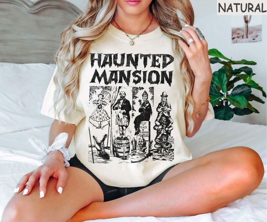 Discover Vintage The Haunted Mansion 1969 Shirt, Retro Disney Halloween Shirt, Haunted Mansion Halloween Party Shirt, Halloween Family Matching Tees