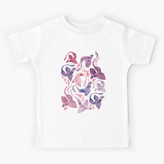 Dragon fire pink & purple Kids T-Shirt