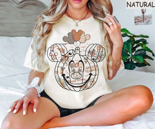 Discover Vintage Disney Pumpkin Halloween Shirt, Disney Spooky Seasons Shirt, Disney Boo Shirt, Disney Halloween Shirt, Mickey And Minnie Halloween