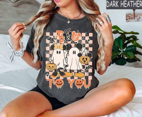 Discover Vintage Halloween Boo To You Shirt, Halloween Mickey & Friends, Boo Ghost Halloween Sweater, Disney Halloween Shirt, Halloween Party 2024