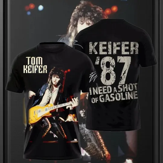 Discover Tom Keifer Night Songs Era Cinderellla 3D AOP T Shirt Black Unisex S-5XL
