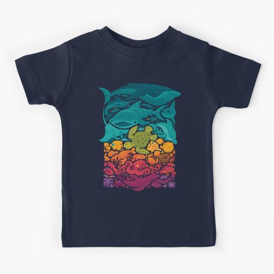 Discover Aquatic Spectrum Kids T-Shirt