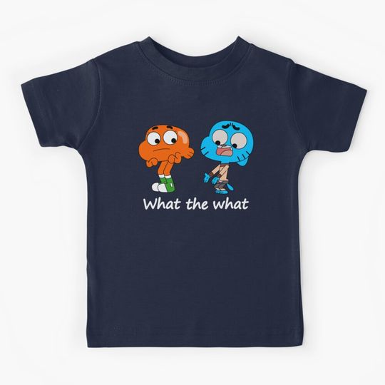 Discover The amazing world of Gumball, Gumball and Darwin, What the what  Kids T-Shirt