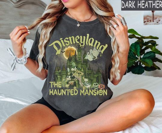 Discover Vintage Disneyland Haunted Mansion Shirt, The Haunted Mansion Shirt, Mickey Halloween Shirt, Retro Halloween Shirt, Disney Halloween Shirt