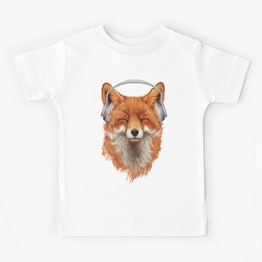 Discover Smiling Musical Fox Kids T-Shirt