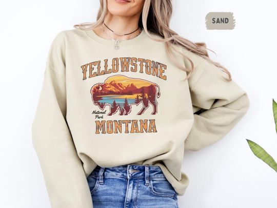 Discover Retro YStone National Park Sweatshirt, Vintage Western Sweatshirt, Hiking Adventure Jumper, Gift for Nature