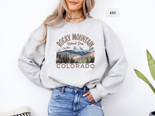 Discover Rocky Mountain National Park Sweatshirt, Nature Lover Gift, Mountain Adventure Clothing, Outdoor Enthusiast Apparel, Wilderness Hiking