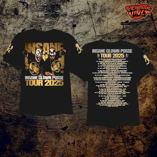 Discover Insane Clown Posse Tour 2025 3D T-Shirt