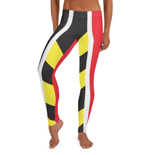 Discover Queen of Hearts Leggings – Stylish High Waist Tights for Yoga and Fitness