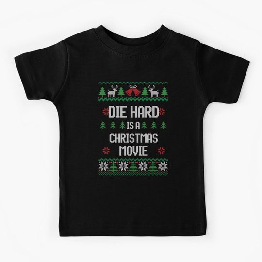 Discover Die Hard is a Christmas Movie Kids T-Shirt