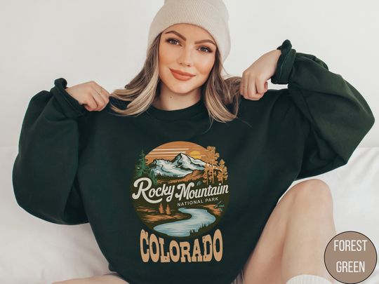 Discover Rocky Mountain National Park Sweatshirt, Vintage Colorado Sweatshirt, Rocky Mountain National Park gifts