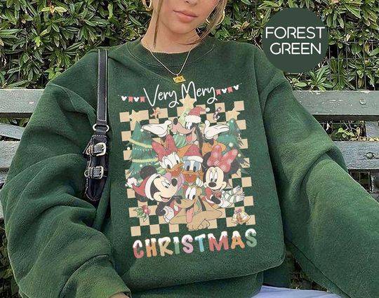 Discover Vintage Mickey and Friends Christmas Sweatshirt, Mickey's Very Merry Christmas Party, Disney Christmas Sweatshirt, Christmas Family Shirts
