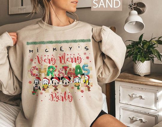 Discover Retro Mickey's Very Merry Christmas Party 2024 Shirt, Mickey and Friends Shirt, Disney Christmas Shirt, Disney Christmas 2024 Squad Shirts