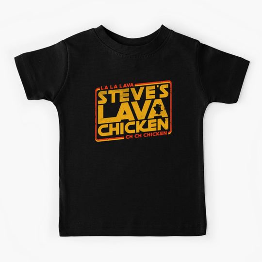 Discover Steves Lava Chicken - Retro Space - Minecraft Kids T-Shirt
