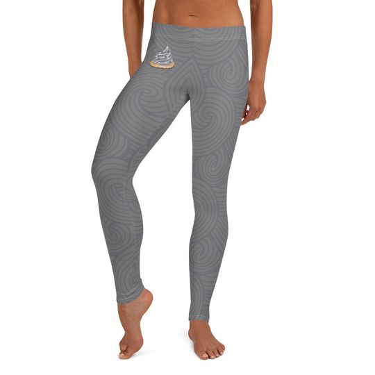Grey Stuff Leggings – Comfortable High Waist Yoga Pants for Women