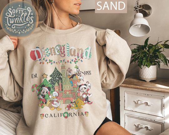 Discover Vintage Disneyland Christmas Shirts, Mickey and Friends Christmas Shirt, Disneyland Christmas Sweatshirt, Disney Christmas Family Shirts