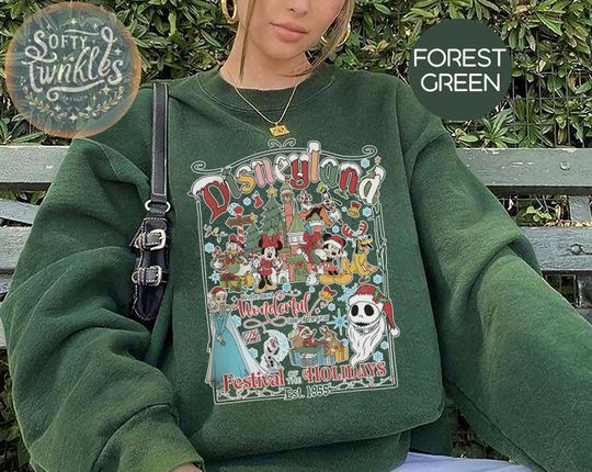 Discover Retro It's The Most Wonderful Time of the Year Mickey & Friends Disneyland Christmas Shirt, Disney Frozen Elsa Olaf Merry Christmas Trip Tee