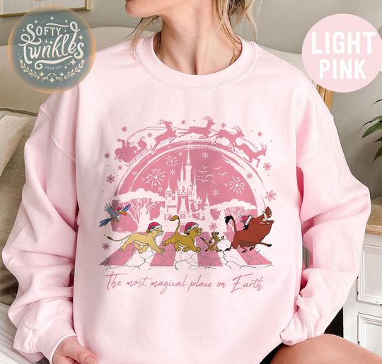 Discover Vintage Disney Lion King Characters Group Christmas Tree Sweatshirt, Mouse's Very Merry Xmas Party Shirt, Vacation Family Matching Xmas Tees