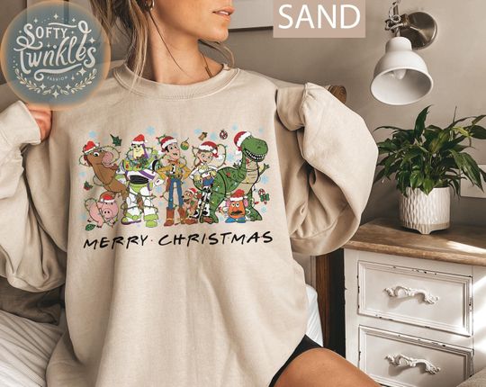 Discover Vintage Toy Story Christmas Sweatshirt, Disneyland Christmas Shirt, Woody And Buzz Family Christmas Tee, Disney Trip Merry Christmas Sweater
