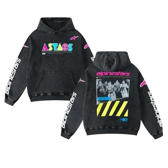 Discover Astars-Alpinestars Factory Racing MX 2025  Washed Hoodie MotoGP World Champion