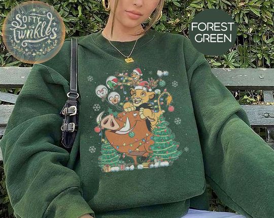 Discover Retro Lion King Christmas Shirt, Disney Animal Kingdom Christmas Shirt, Timon Simba Pumbaa Shirt, Hakuna Matata Shirt, Disney Safari Mode