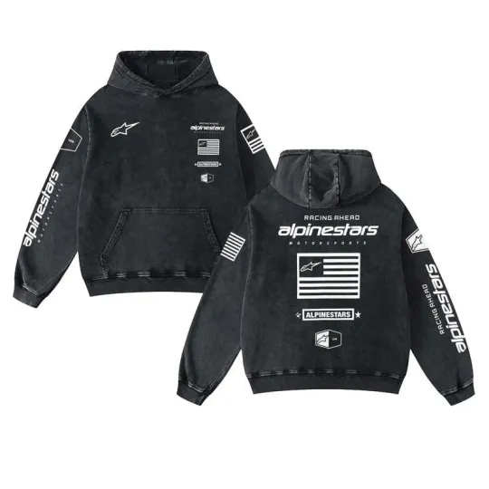 Discover Motorcycle Alpinestars Racing Washed Hoodie MotoGP World Champion