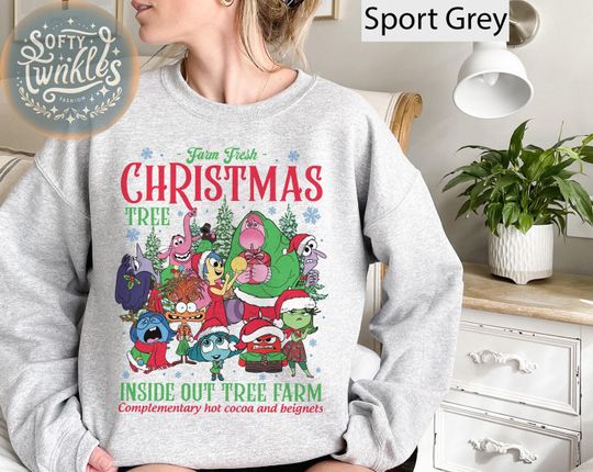 Discover Vintage Disney Inside Out Farm Fresh Christmas Tree Shirt, Disney Inside Out Tree Farm Christmas Shirt, Disney Merry Christmas Party