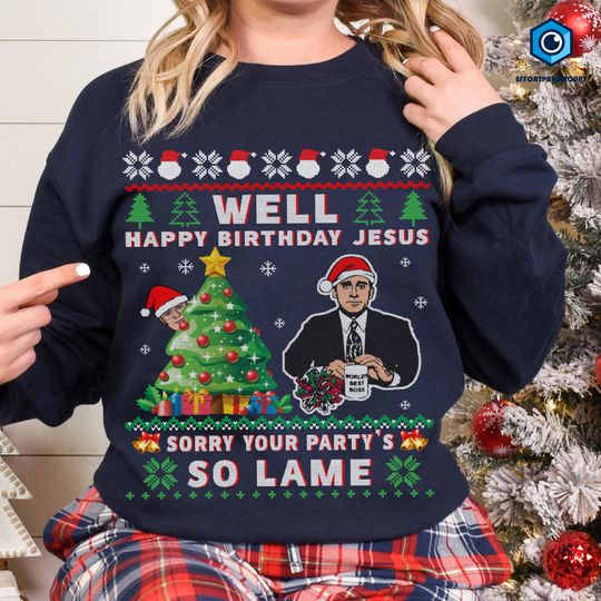 Discover Well Happy Birthday Jesus Shirt File Download, The Office PNG, Michael Scott Lovers Shirt Download, Instant Download, Christmas Sublimation