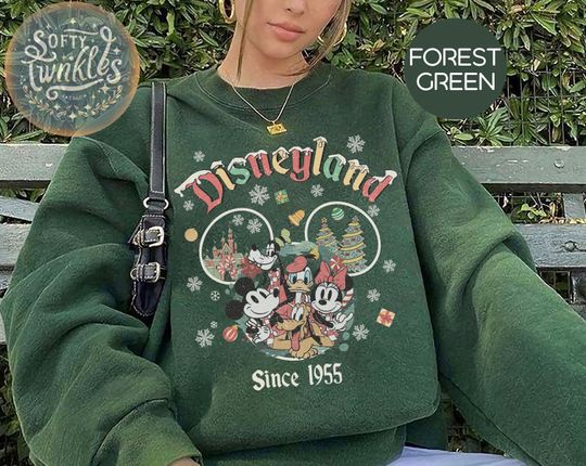 Discover Disneyland Mickey and Friends Christmas Shirt, Disney Christmas Shirt, Christmas Family Shirt, Christmas Gift, Disneyland Christmas Shirt