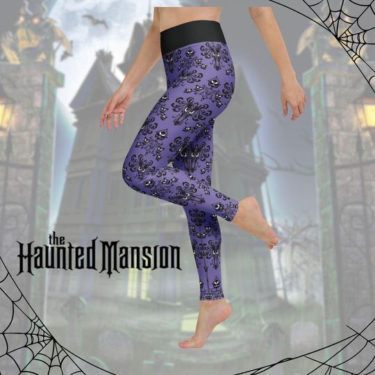 Discover Haunted Mansion womens Yoga Leggings Disney Halloween