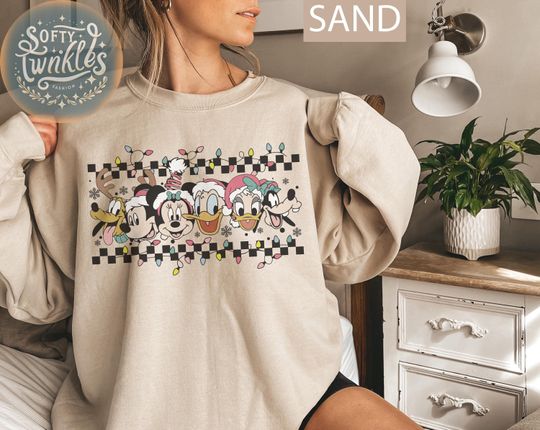 Discover Vintage Mickey and Friends Christmas Shirt, Retro Disney Christmas Shirt, Disney Christmas Shirt, Disney Xmas Trip Tee, Disney Family Shirts